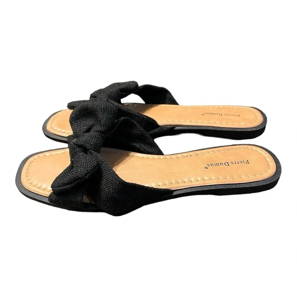 Pierre Dumas Empress 26 Knot Bow Sandals/Slides Size 8.5